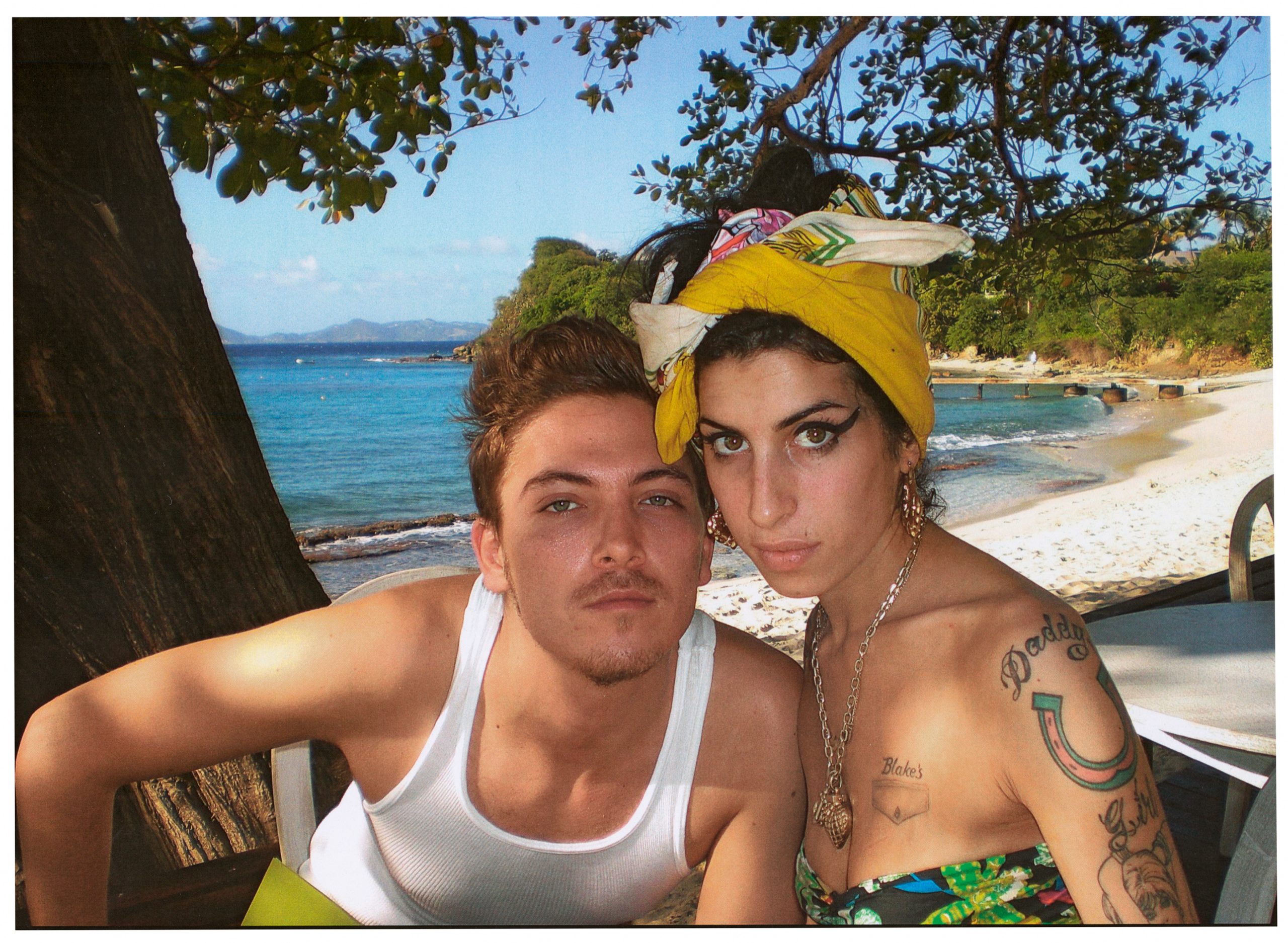 James and Winehouse at Basil’s Bar on Mustique circa 2009